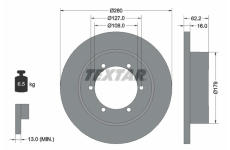 Brzdový kotouč TEXTAR 92308500