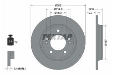 Brzdový kotouč Textar 92314403