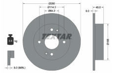 Brzdový kotúč TEXTAR 92320203