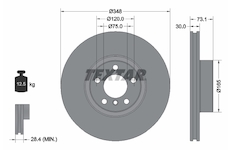 Brzdový kotouč TEXTAR 92320505
