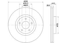 Brzdový kotouč TEXTAR 92321603