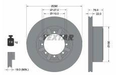 Brzdový kotouč TEXTAR 92322303