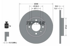 Brzdový kotouč TEXTAR 92325903