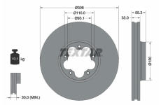 Brzdový kotouč TEXTAR 92327303