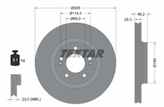 Brzdový kotouč Textar 92333203