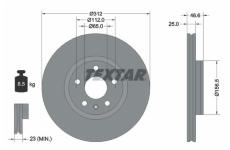 Brzdový kotouč TEXTAR 92343203