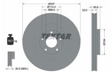 Brzdový kotouč TEXTAR 92348903