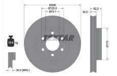 Brzdový kotouč TEXTAR 92352603