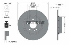 Brzdový kotouč TEXTAR 92354325