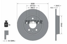 Brzdový kotúč TEXTAR 92354503