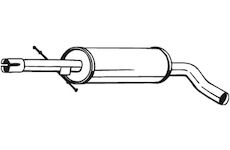 Střední tlumič výfuku BOSAL 105-497