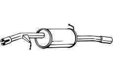 Zadní tlumič výfuku BOSAL 135-107