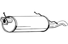 Zadní tlumič výfuku BOSAL 171-577