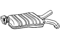 Střední tlumič výfuku BOSAL 175-211