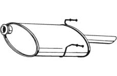 Zadní tlumič výfuku BOSAL 190-861