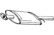 Stredni tlumic vyfuku BOSAL 210-815