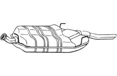 Zadní tlumič výfuku BOSAL 215-831