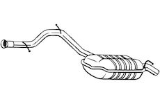 Zadni tlumic vyfuku BOSAL 279-691