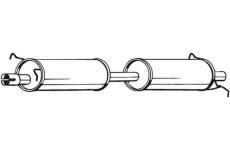 Stredni tlumic vyfuku BOSAL 280-051