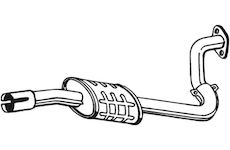 Stredni tlumic vyfuku BOSAL 281-277