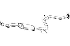 Střední tlumič výfuku BOSAL 283-767