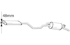 Zadní tlumič výfuku BOSAL 287-541