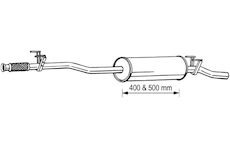 Střední tlumič výfuku BOSAL 291-069