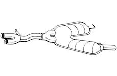 Střední tlumič výfuku BOSAL 280-077