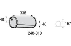 Stredni tlumic vyfuku - univerzalni BOSAL 248-010