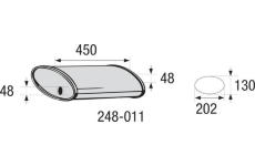 Stredni tlumic vyfuku - univerzalni BOSAL 248-011
