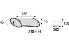 Stredni tlumic vyfuku - univerzalni BOSAL 248-014