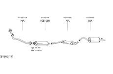 Výfukový systém BOSAL SYS00114