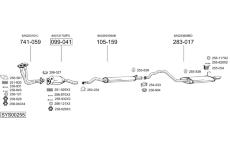 Výfukový systém BOSAL SYS00255