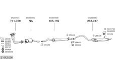 Výfukový systém BOSAL SYS00256