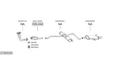 Výfukový systém BOSAL SYS00258