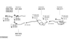 Výfukový systém BOSAL SYS00340