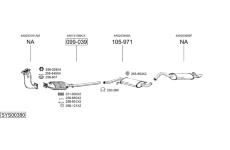 Výfukový systém BOSAL SYS00380