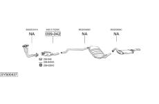 Výfukový systém BOSAL SYS00437