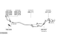 Výfukový systém BOSAL SYS00455