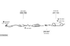 Výfukový systém BOSAL SYS00554