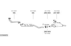 Výfukový systém BOSAL SYS00676