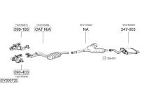 Výfukový systém BOSAL SYS00732
