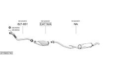 Výfukový systém BOSAL SYS00740