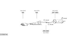 Výfukový systém BOSAL SYS00744