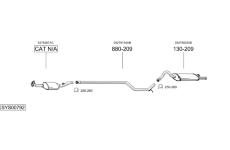 Výfukový systém BOSAL SYS00792