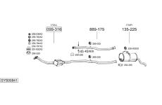Výfukový systém BOSAL SYS00841