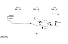 Výfukový systém BOSAL SYS00887