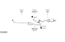 Výfukový systém BOSAL SYS00890