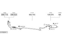 Výfukový systém BOSAL SYS00911