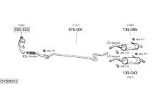 Výfukový systém BOSAL SYS00912